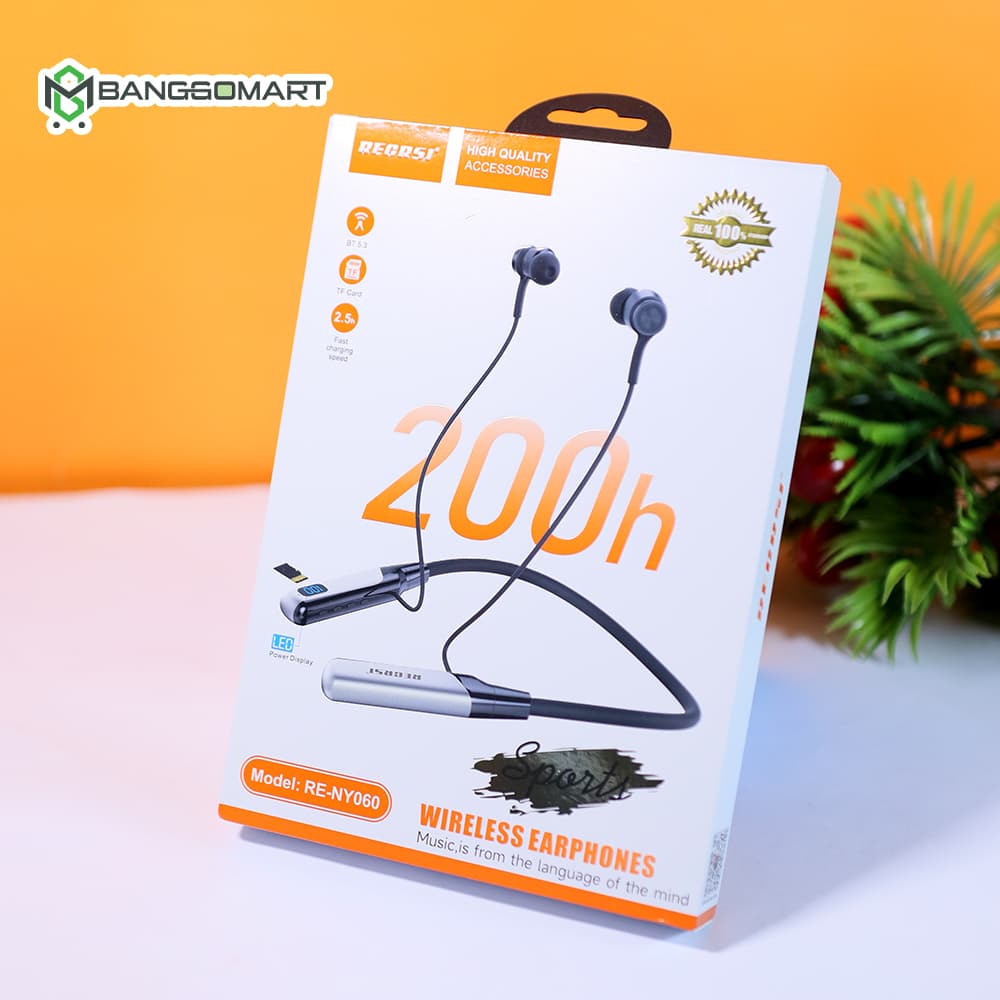 Recrsi RE-NY060 200 Hours Bluetooth Neckband