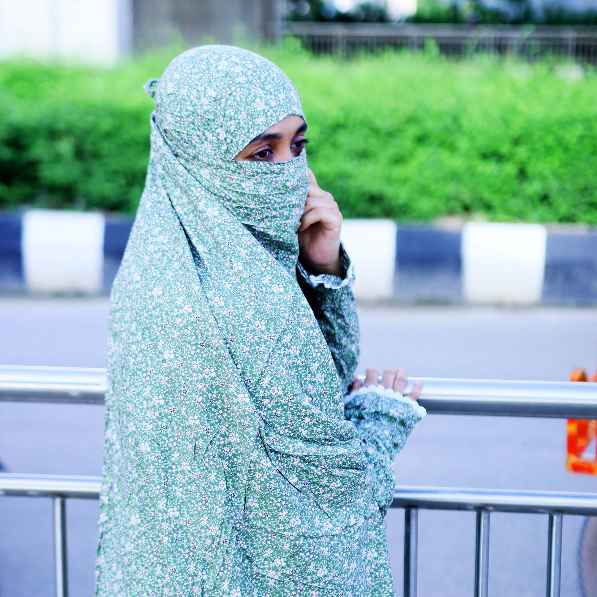 লিলিয়ান সুতি কাপড়ের প্লাজু ও লং খিমার সেট (KC-06)