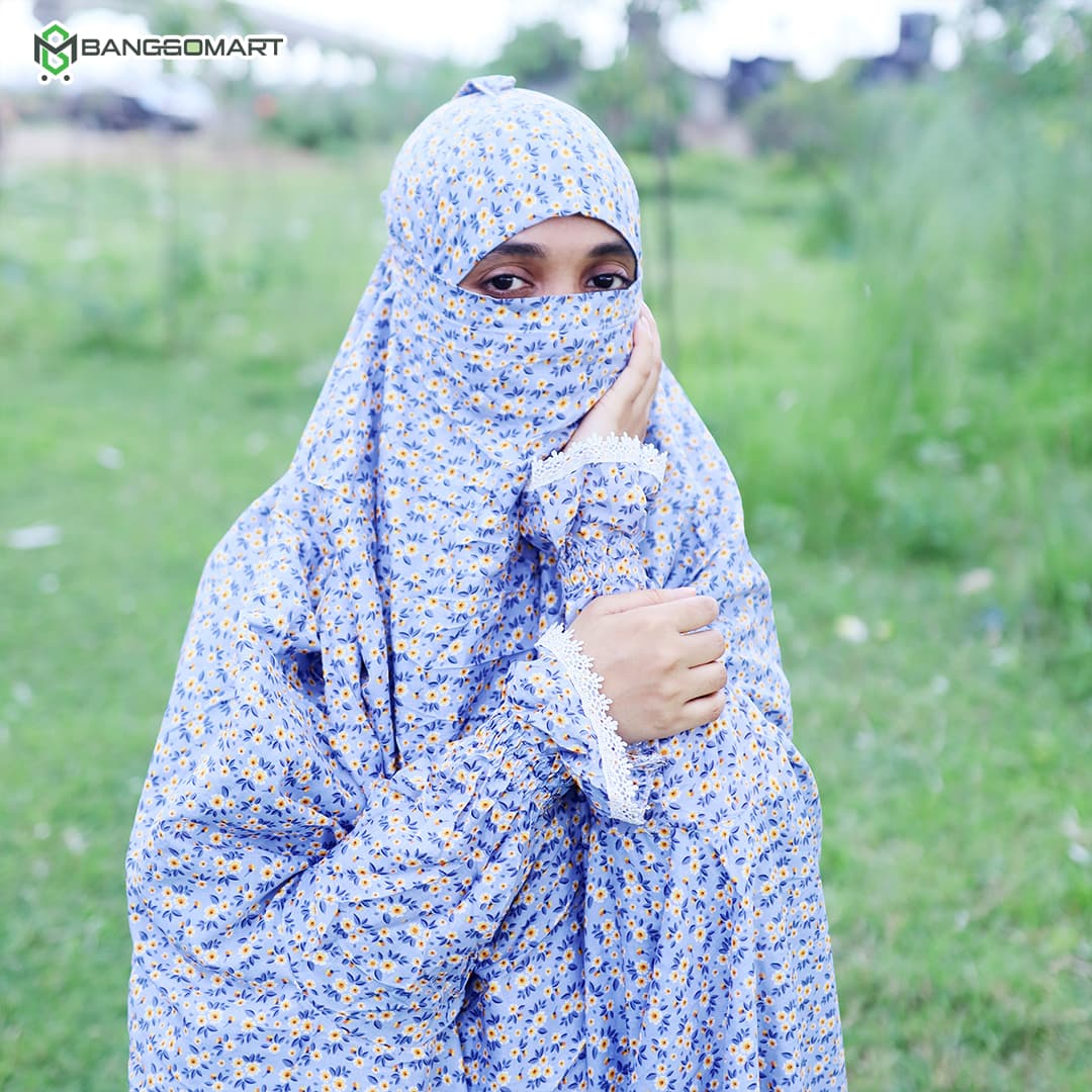 লিলিয়ান সুতি কাপড়ের প্লাজু ও লং খিমার সেট (KC-10)